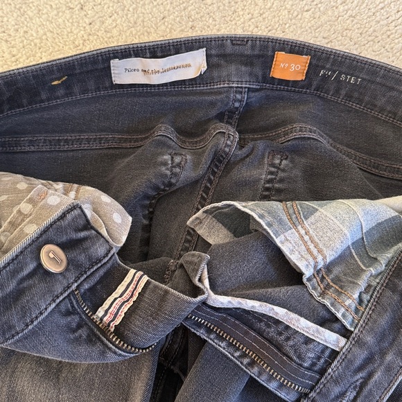 Anthropologie Pilcro and The Letterpress Jeans Charcoal Grey Mid-Rise Skinny 30 - Picture 8 of 8